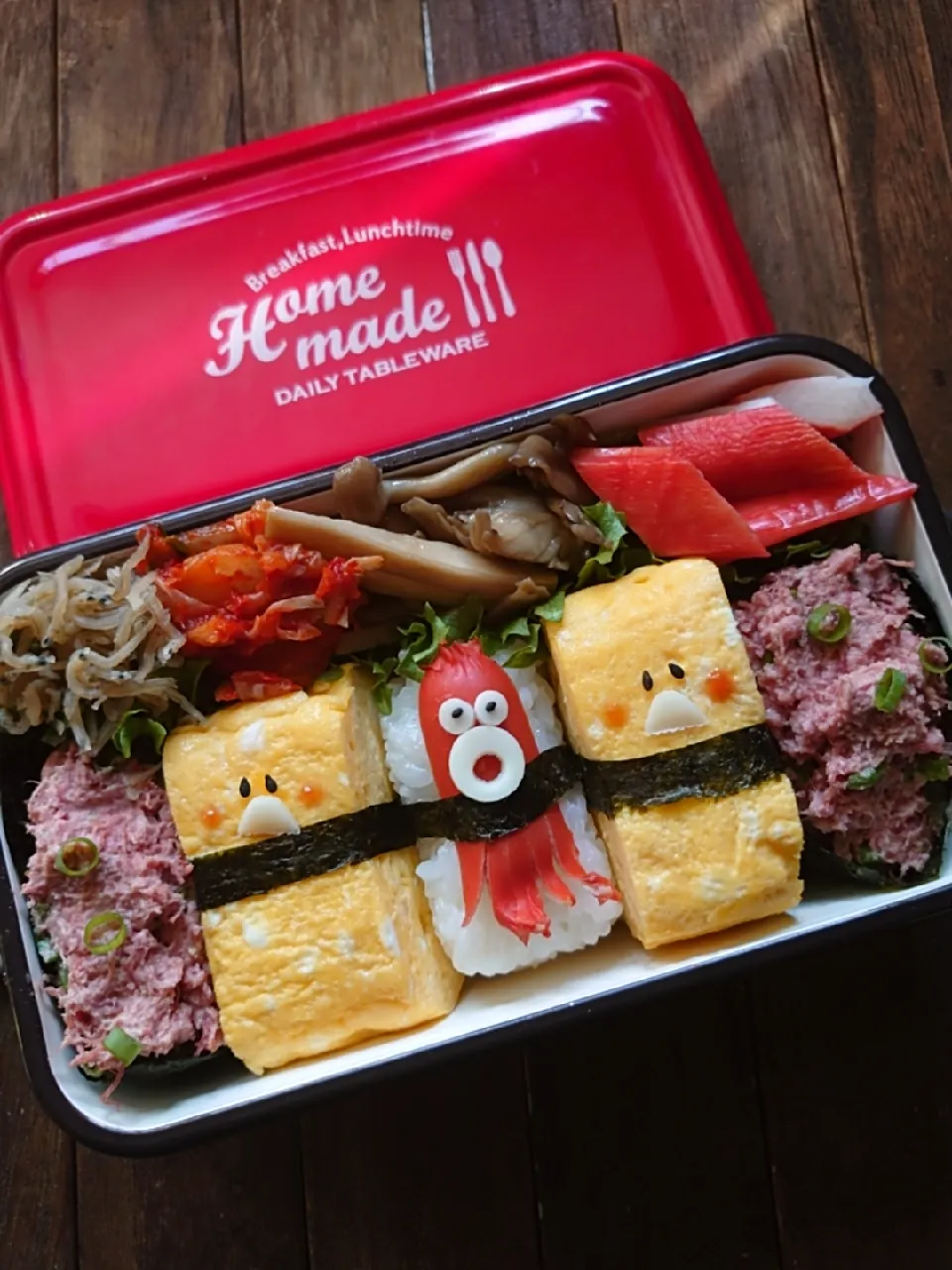 漢の…自分用🍱だし巻き卵とネギコンビーフの寿司弁当|ᵏᵒᵘさん