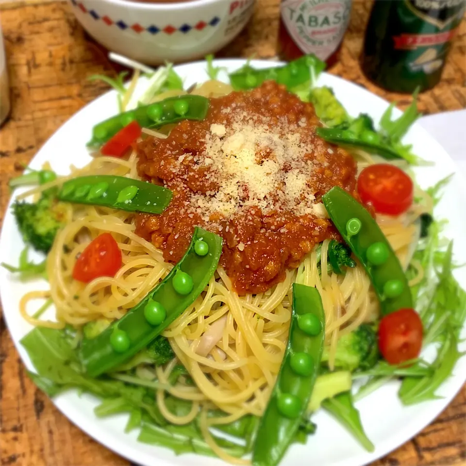 春色パスタ🍝|にょんにいさん