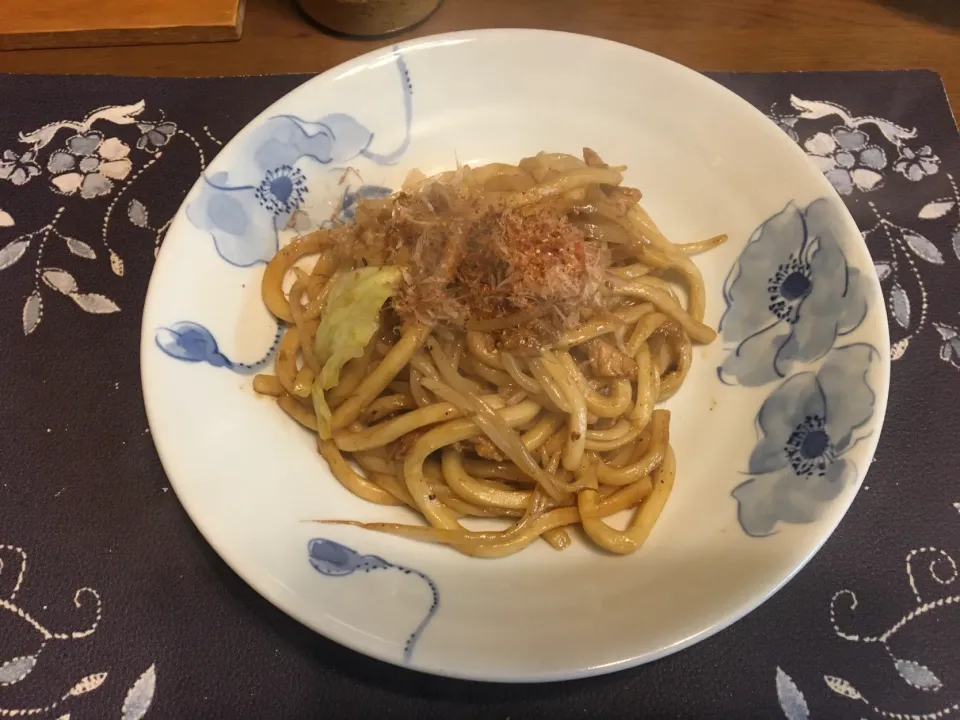 大豆ミートの焼きうどん|enarinさん