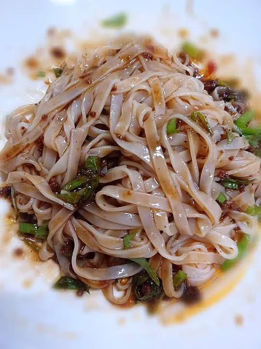 狸の宴シリーズ
ある日の腹拵え

[ジャージャー麺(冷)]
米麺仕様(ベトナム産)
香菜の代わりに
白ネギと大葉を載せて。

もう冷たい物が欲しく為る時がありますね
(*´▽｀)|タヌキさん