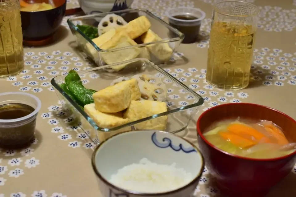 米粉で揚げだし豆腐|うにんぱすさん