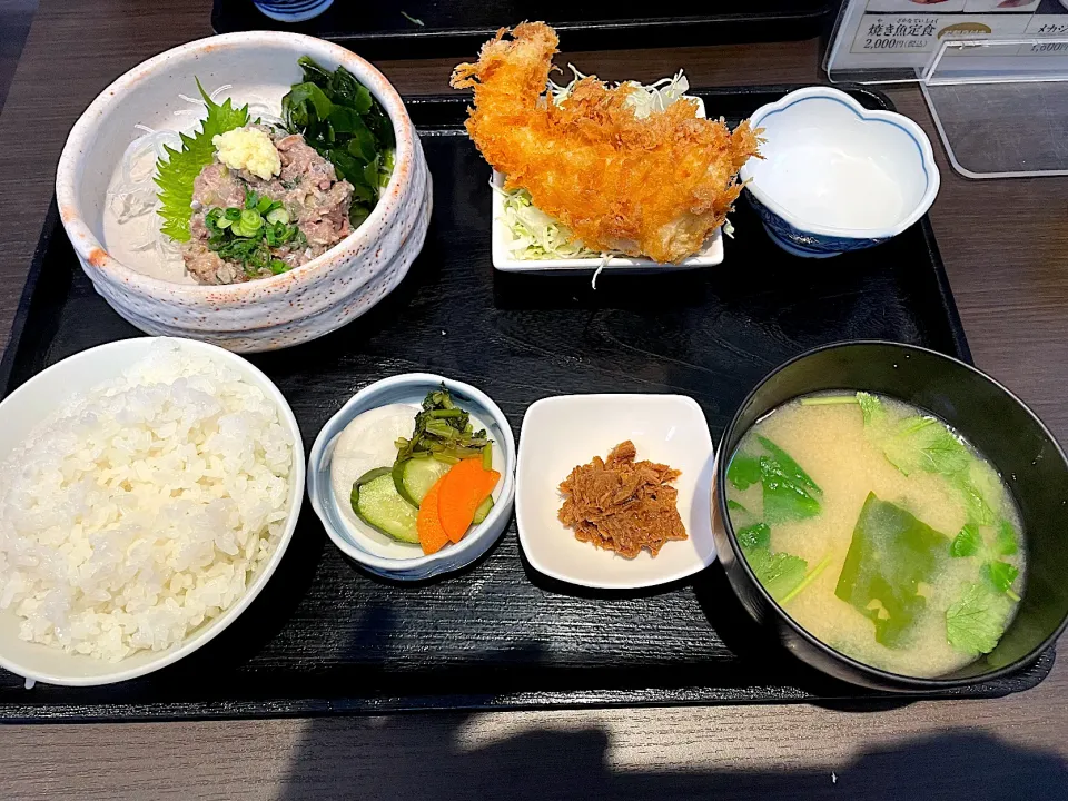 メカジキフライ定食|とみさんさん