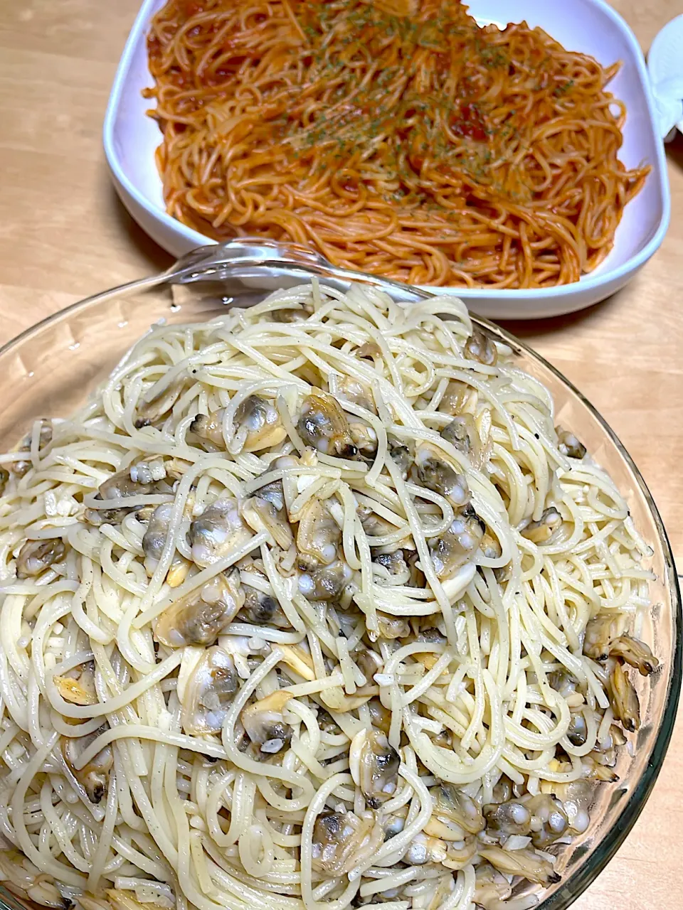 リクエストされた😋アサリのパスタ！またゴス盛り🤣|abekoさん