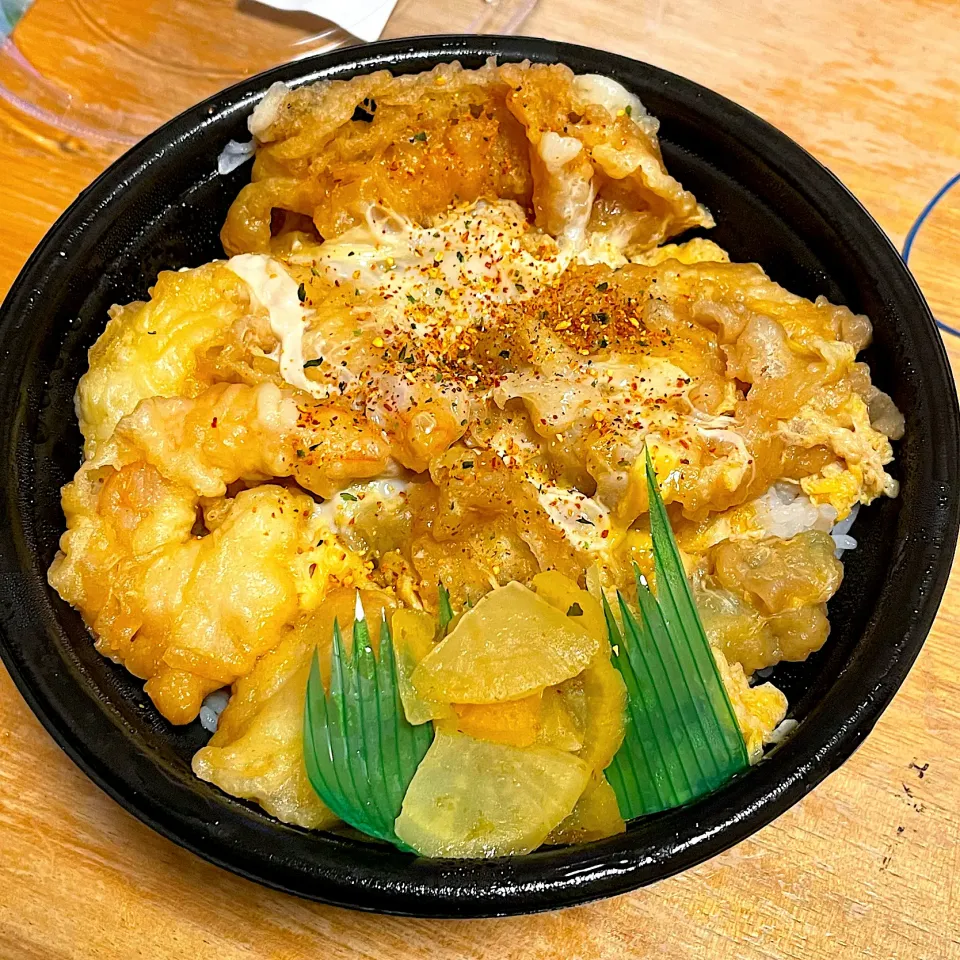 海鮮天とじ丼|るみおんさん