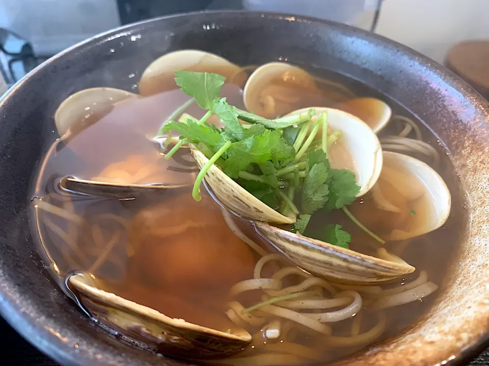 今月の季節蕎麦・蛤そば@a la 麓屋|らーめん好き！さん