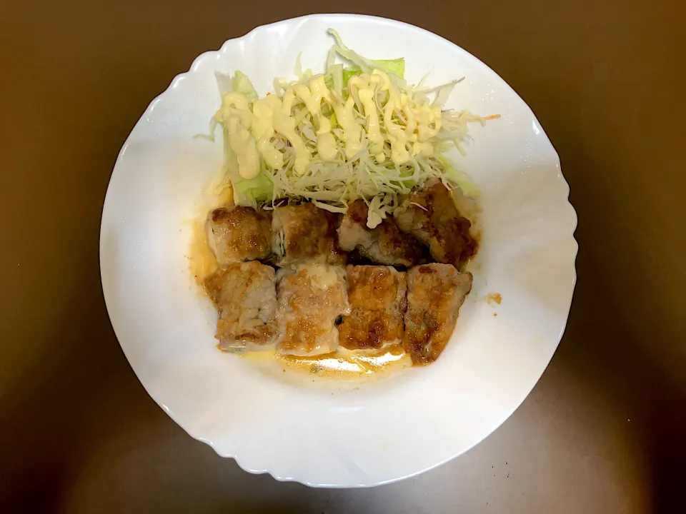 豚肉ロース大葉チーズ巻き|ばーさんさん
