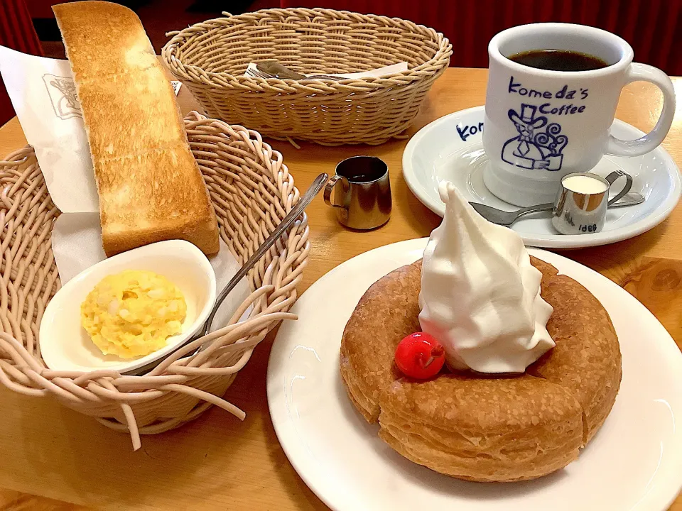 朝からあかんでしょ💦😅コメダ珈琲のモーニング☕️&シロノワールミニ😋|アライさんさん