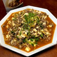 henryさんの料理 大豆のお肉で麻婆豆腐&麩