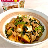厚揚げと大豆肉の生姜炒め