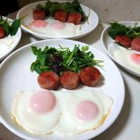 朝ごはん　大好きな島原ハムで