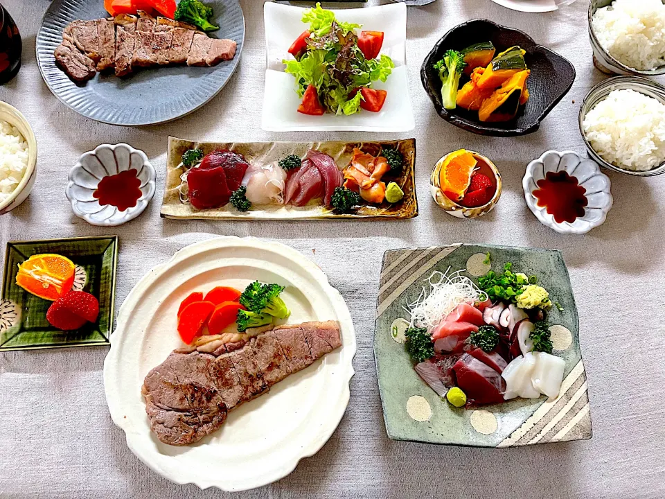 年度末お疲れさん会🥩🐟|ゆかりさん