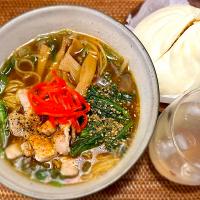 ラーメンと肉まん