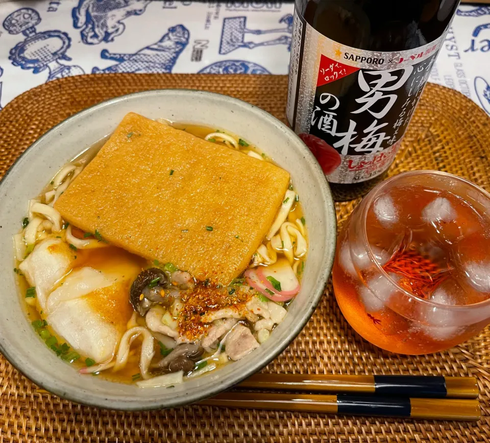 Snapdishの料理写真:餅入りキツネうどん|Noriyuki Saitoさん