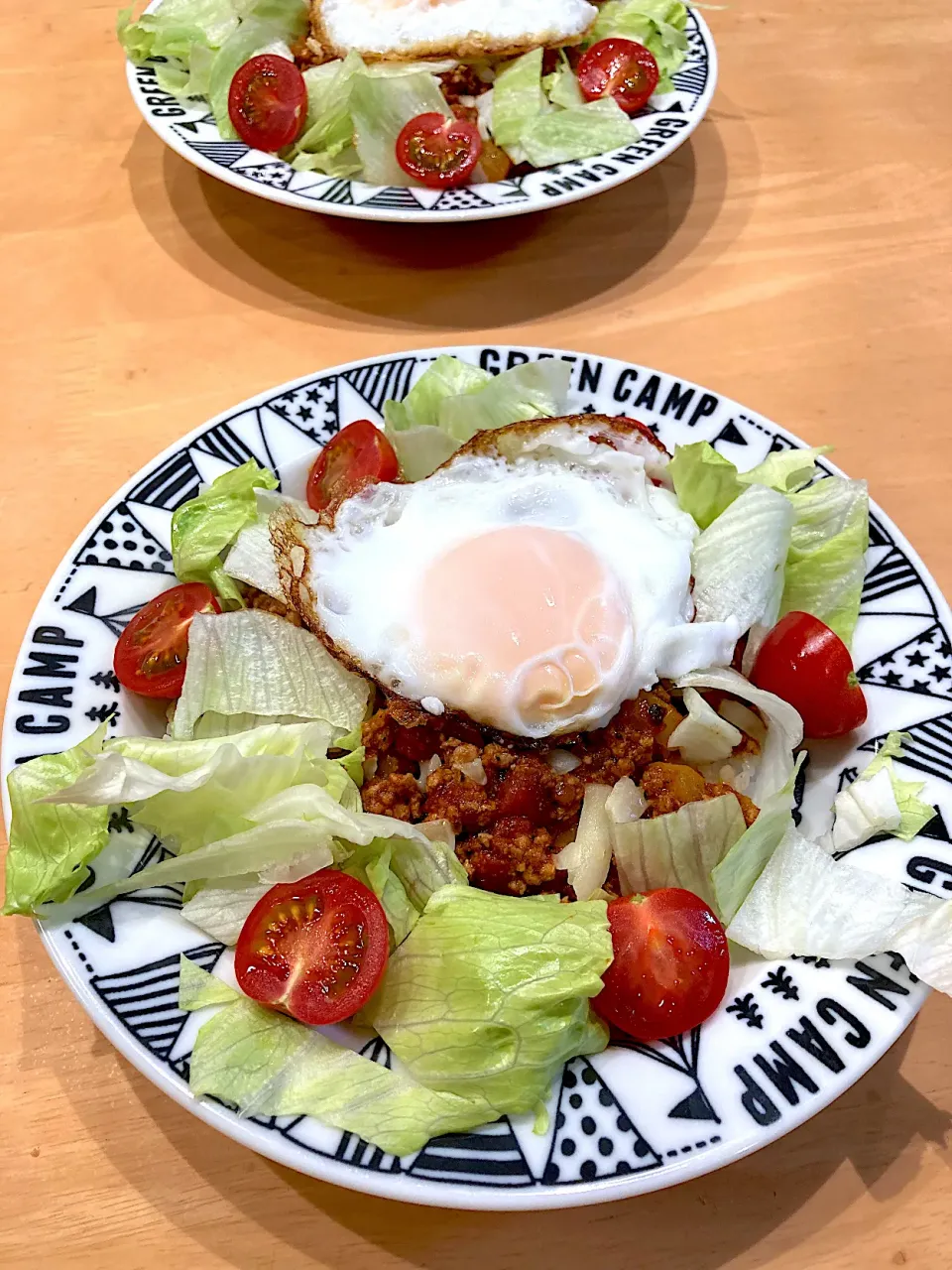 目玉焼きのせタコライス|ふくながさん