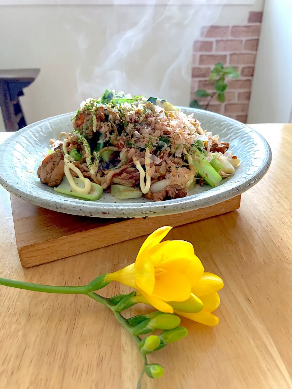 大豆ミートで焼きそば❤️|さくたえさん