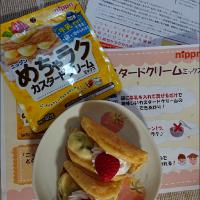 フルーツ入りカスタードクリームのオムレット