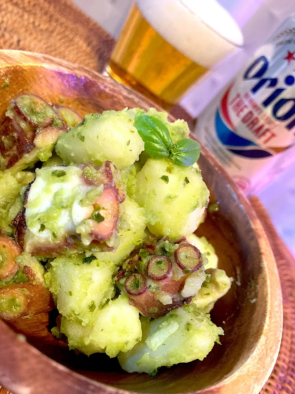 タコとじゃがいものバジル和え😋🐙🥔🌱🍻💕✨|アイさん