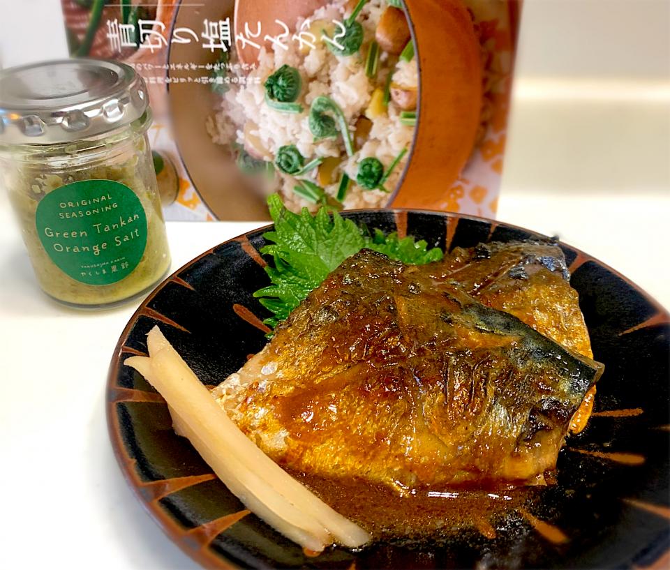 塩たんかん香る鯖の味噌煮🐟