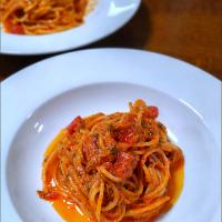 サルサトラパネーゼのパスタ