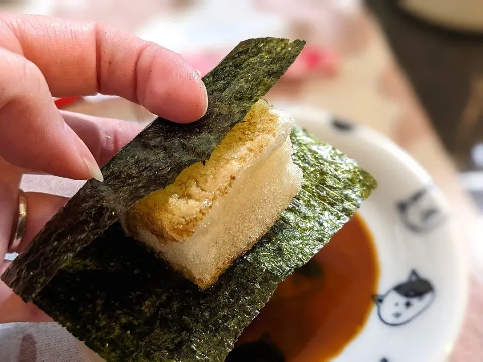 揚げ餅で磯辺揚げ✩.*˚|奈津美さん