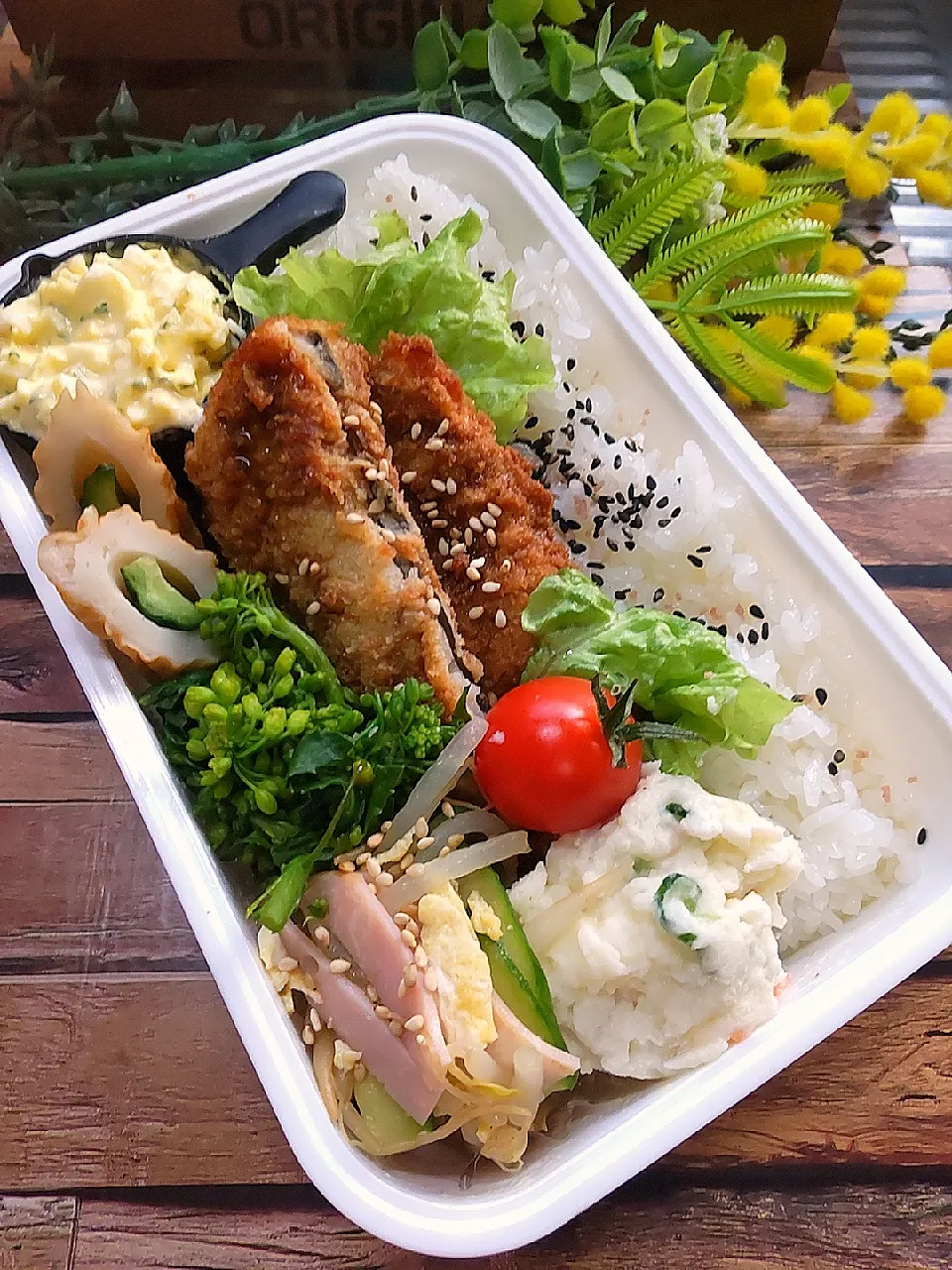 アジフライ弁当🍱|クータンさん