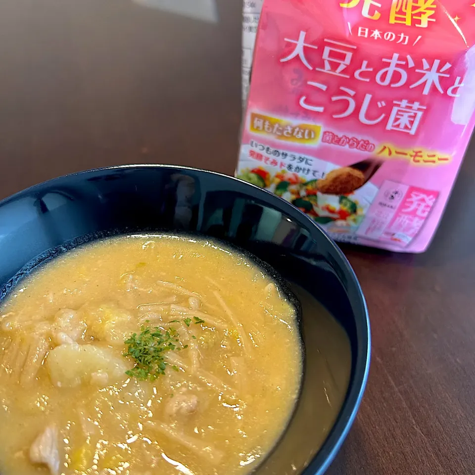 発酵ソミドでコク旨味噌スープ|cocoさん