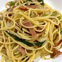 Snapdishの料理写真:残りものの野菜🥬のパスタ|kazuさん