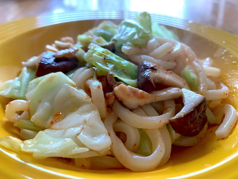 明太子焼きうどん|いちごさん