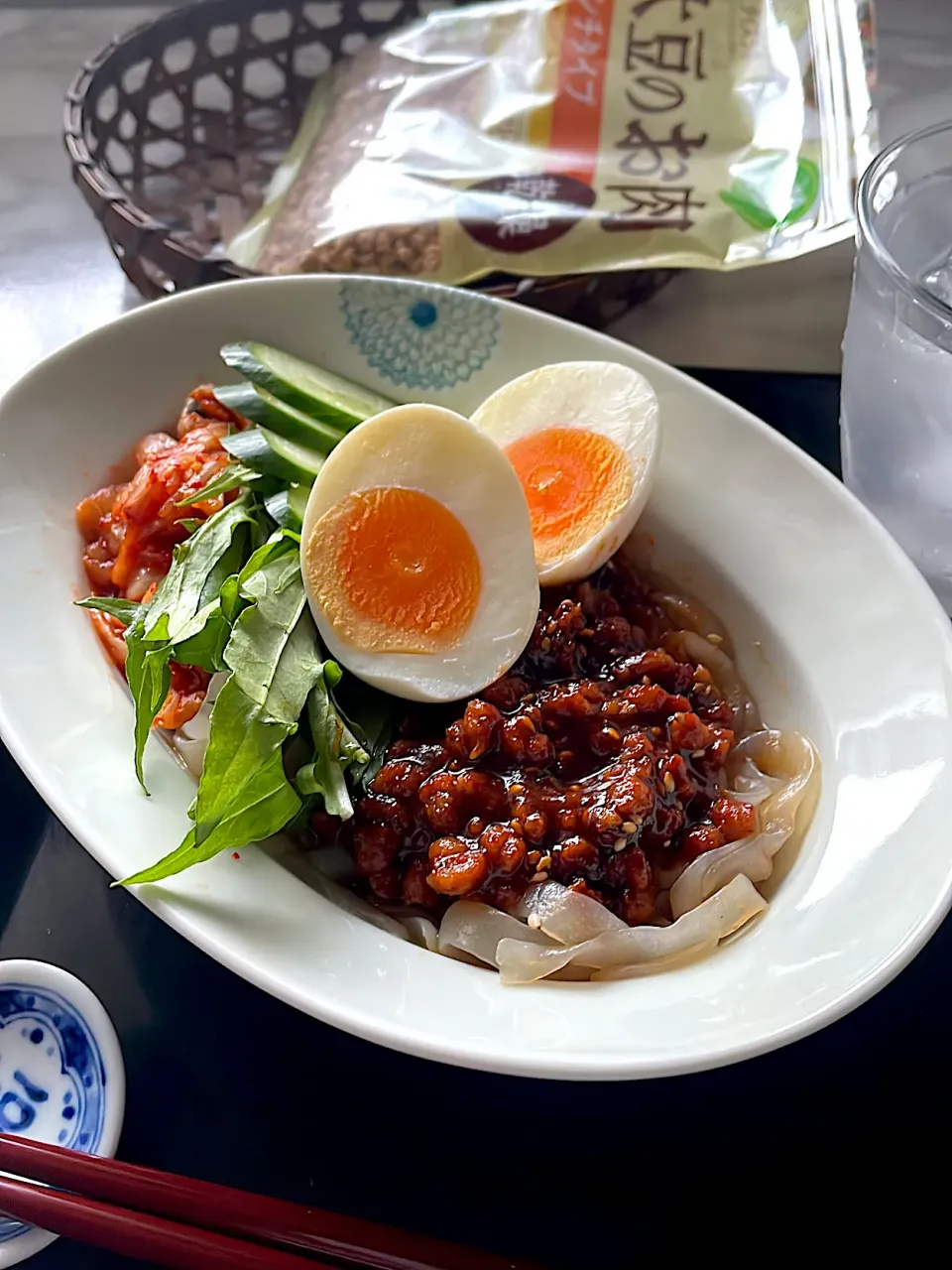 大豆のお肉でこんにゃくビビン麺|とんちんさん