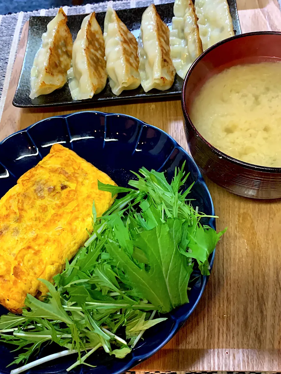 納豆卵焼きと餃子|ルナピーボールさん