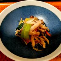 万能調味料　味の素ほんだし
野菜炒め
シンプルに具だくさんの野菜だけの炒めもの
美味しいですよ！