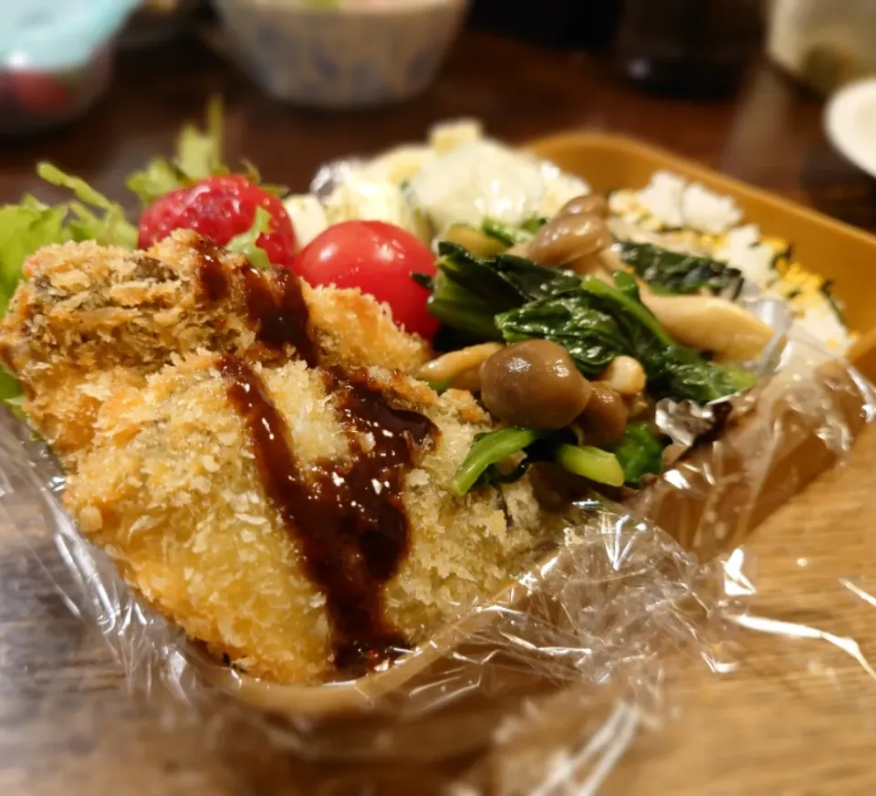 アジフライ弁当(*^^*)|しーPaPaさん