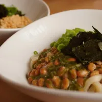 納豆めかぶぶっかけうどん|ひっきーさん