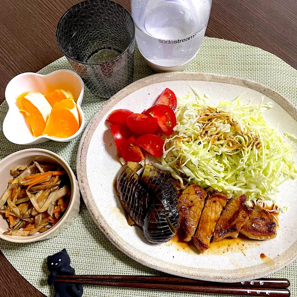 4/5晩ご飯：豚ロースの味噌漬け|ななみんさん