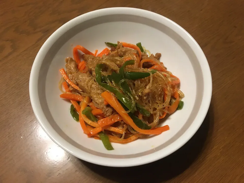 マルコメの大豆のお肉で作るチャプチェ|enarinさん