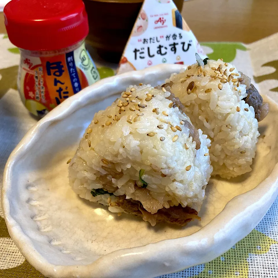 牛飯にぎり|あさかさん