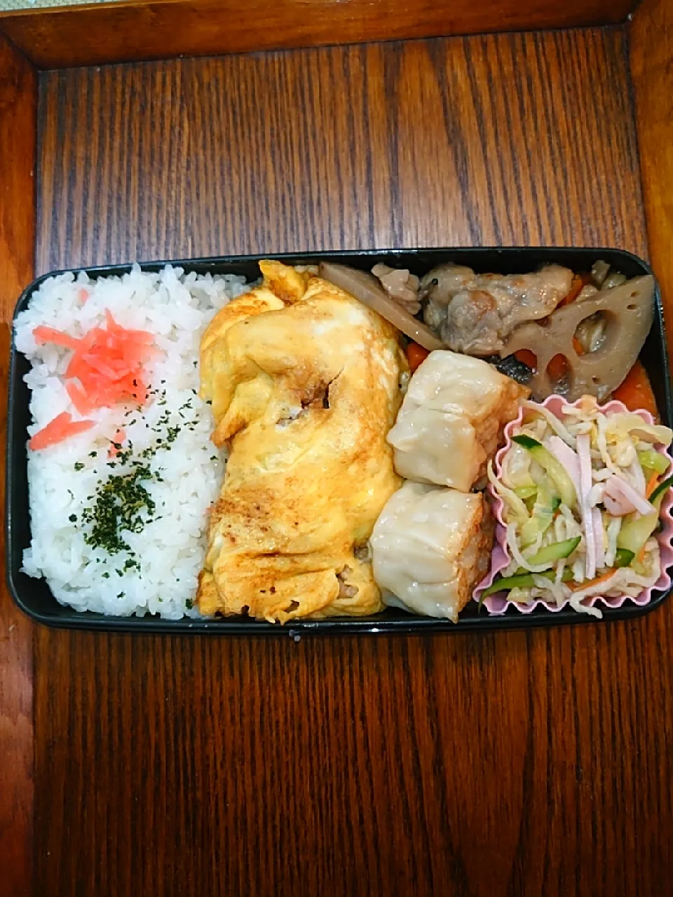 Snapdishの料理写真:ミートオムレツ弁当|to coさん