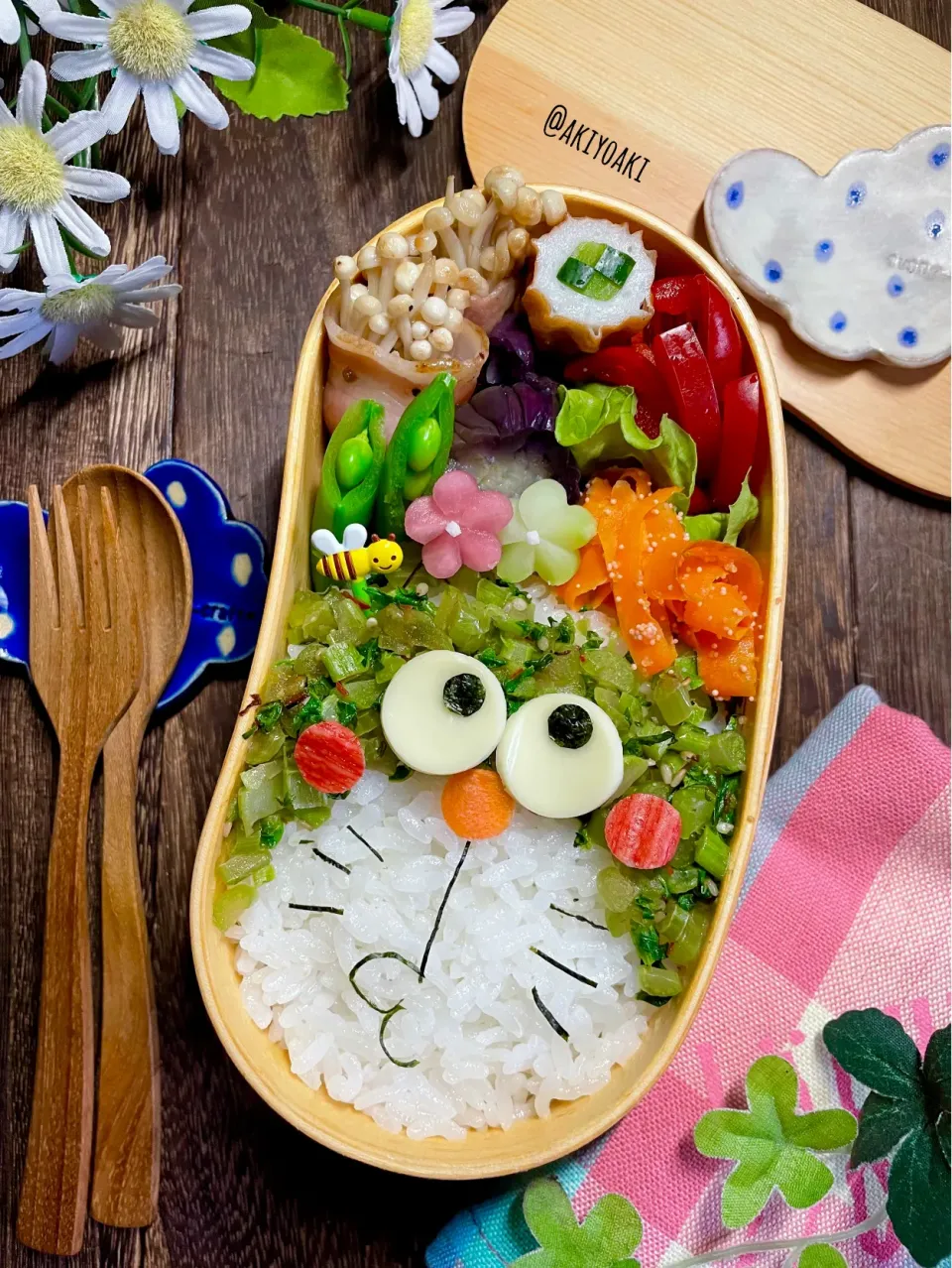 ドラえもん菜飯弁当|Akiyoෆ¨̮⑅さん