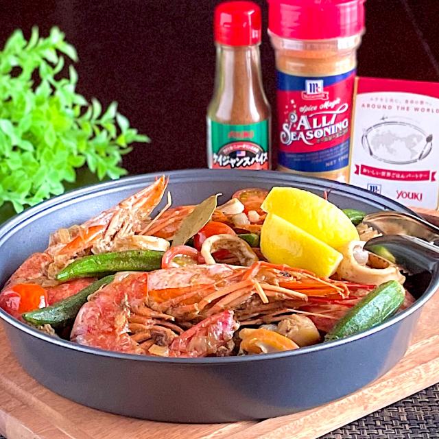 ケイジャンスパイスで赤えび炒め煮/sucreroom | Snapdish[スナップ