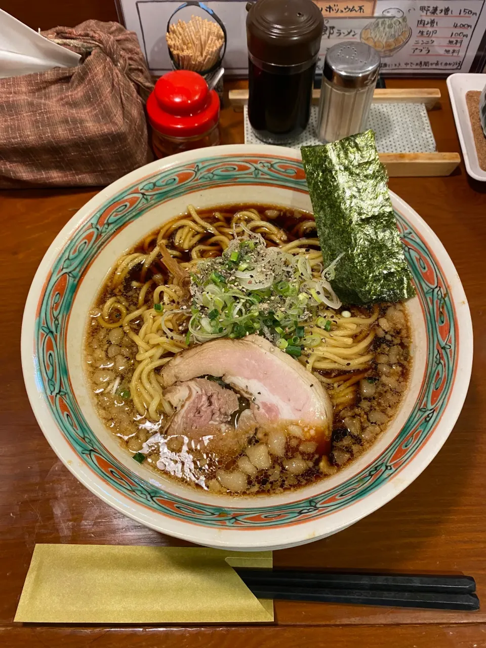 背脂黒醤油ラーメン|髙野泰朋さん