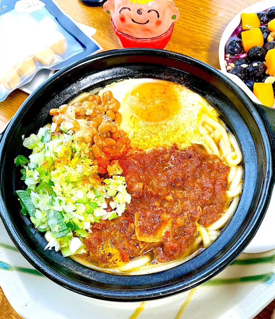 Snapdishの料理写真:カレーうどん🍛土鍋でアツアツ^ - ^|HAMI69さん