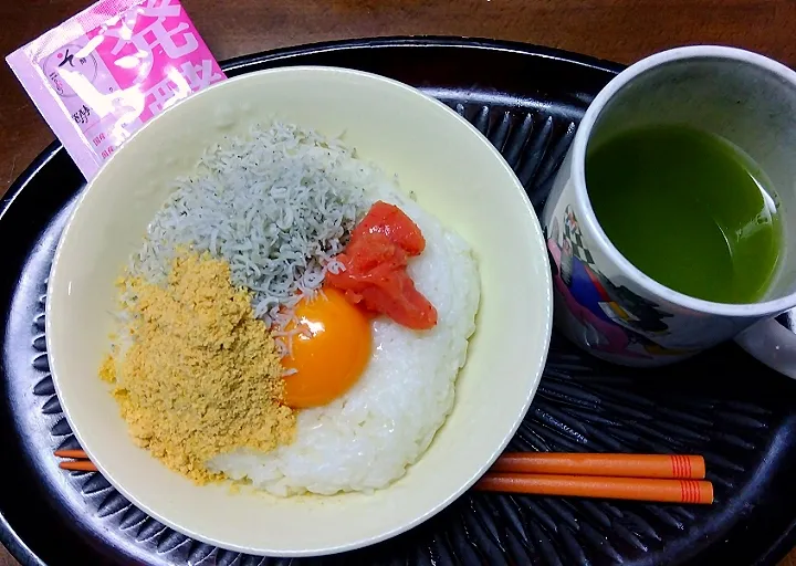 卵かけご飯に発酵そみド|あらいぐまのしっぽさん