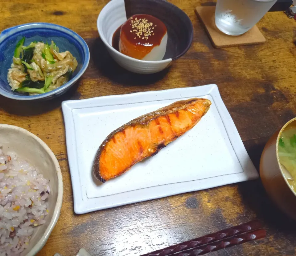 ・焼き鮭
・ふろふき大根
・ミミガーの和え物|ちりさん