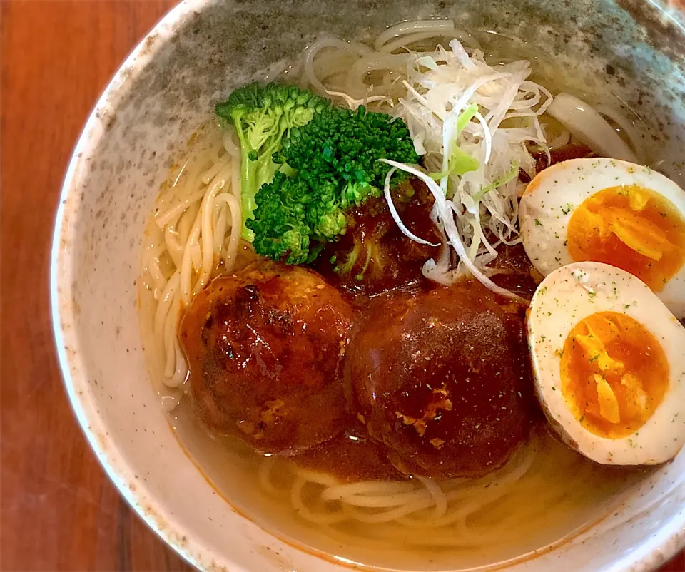 金時豚の煮込バーグ温めん|半田手延べそうめんの店 阿波や壱兆さん