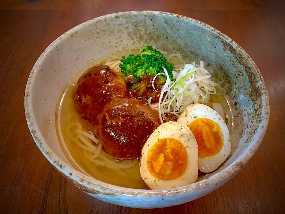 金時豚の煮込バーグ温めん|半田手延べそうめんの店 阿波や壱兆さん