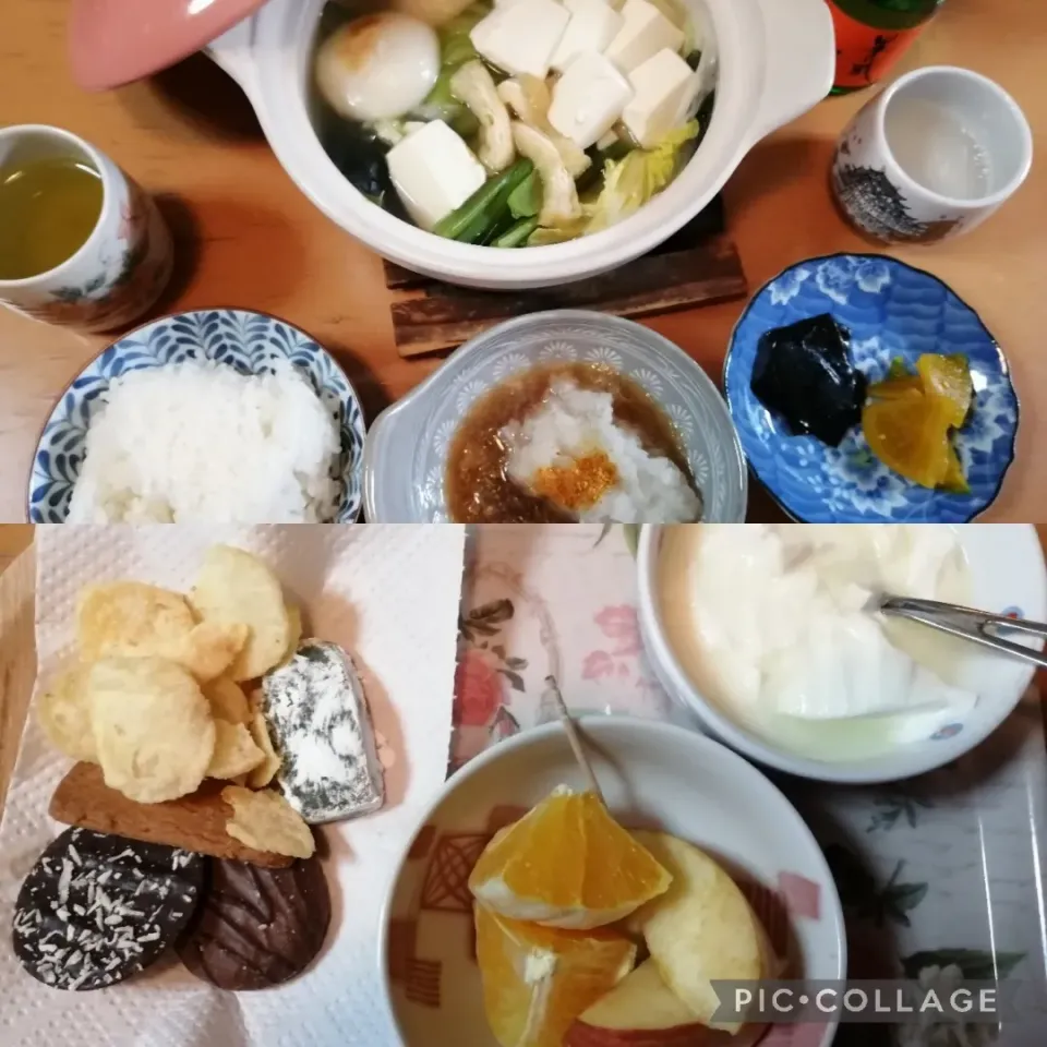 湯豆腐とおやつ|よっちんさん