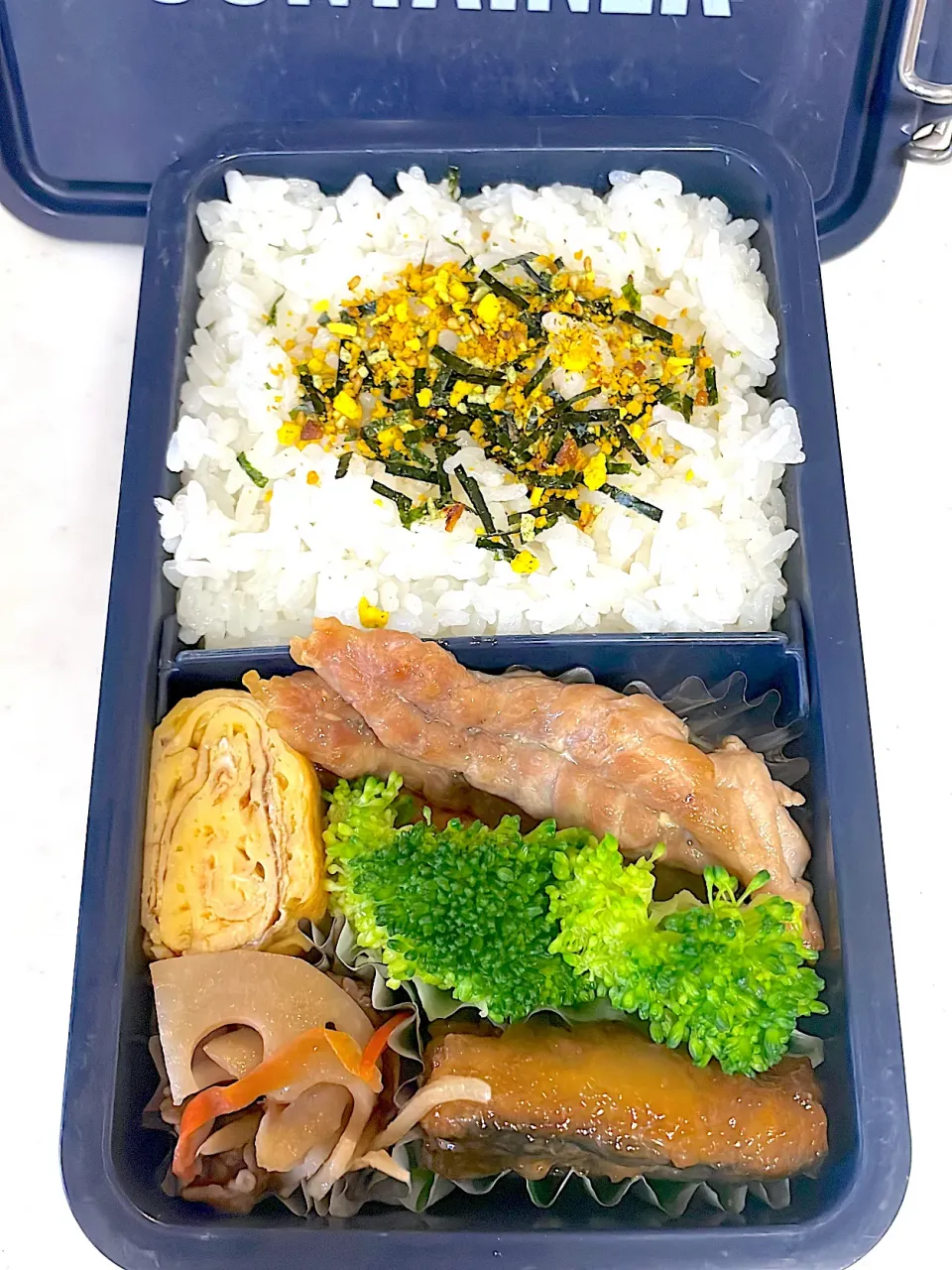 Snapdishの料理写真:2023.4.7 男子高校生のお弁当🍱|かおたまさん