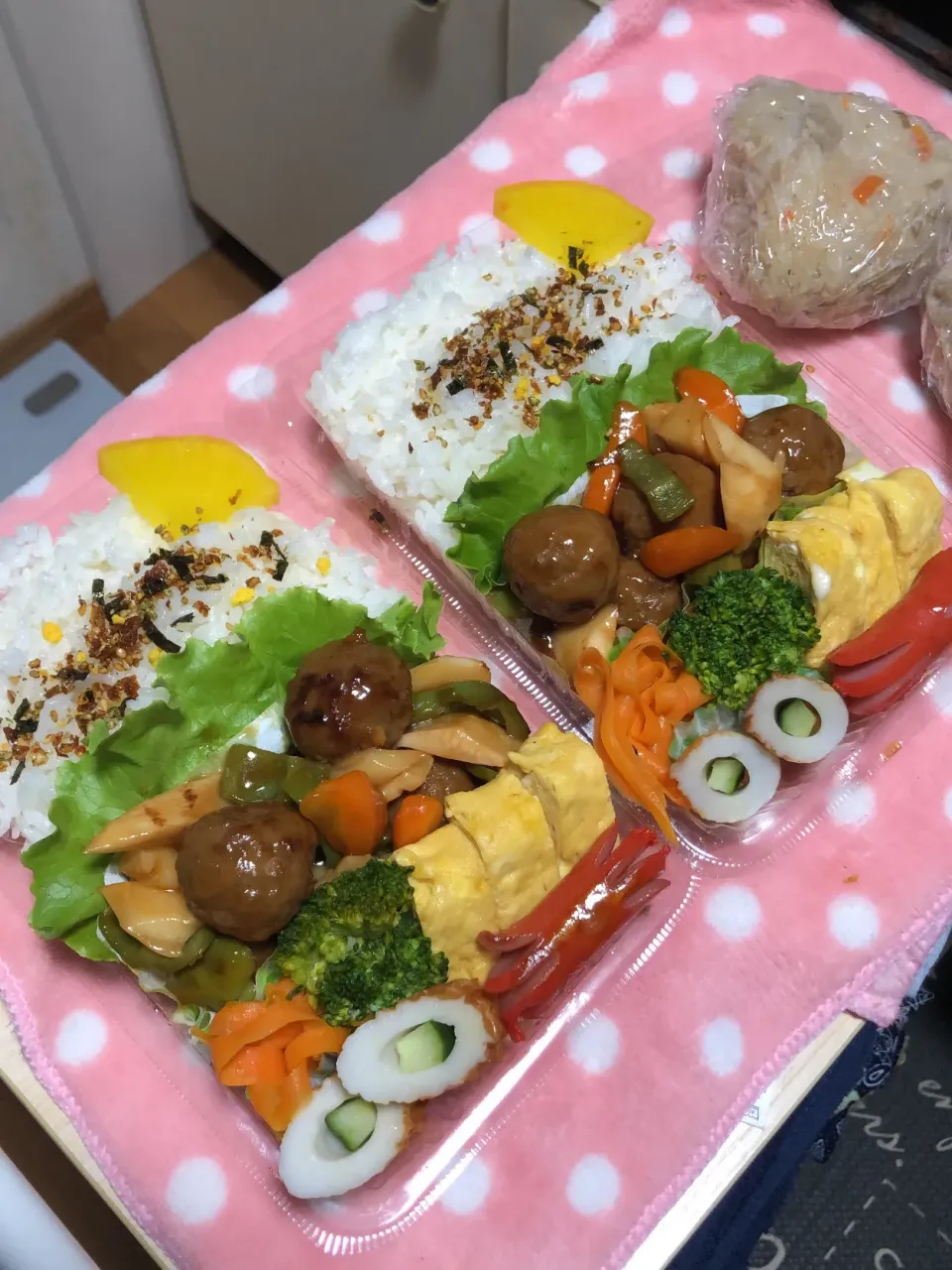 Snapdishの料理写真:肉団子の甘酢あんかけ弁当|魅耜さん