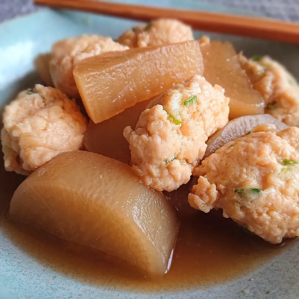 大根と鶏つくねの煮物|ポトスさん