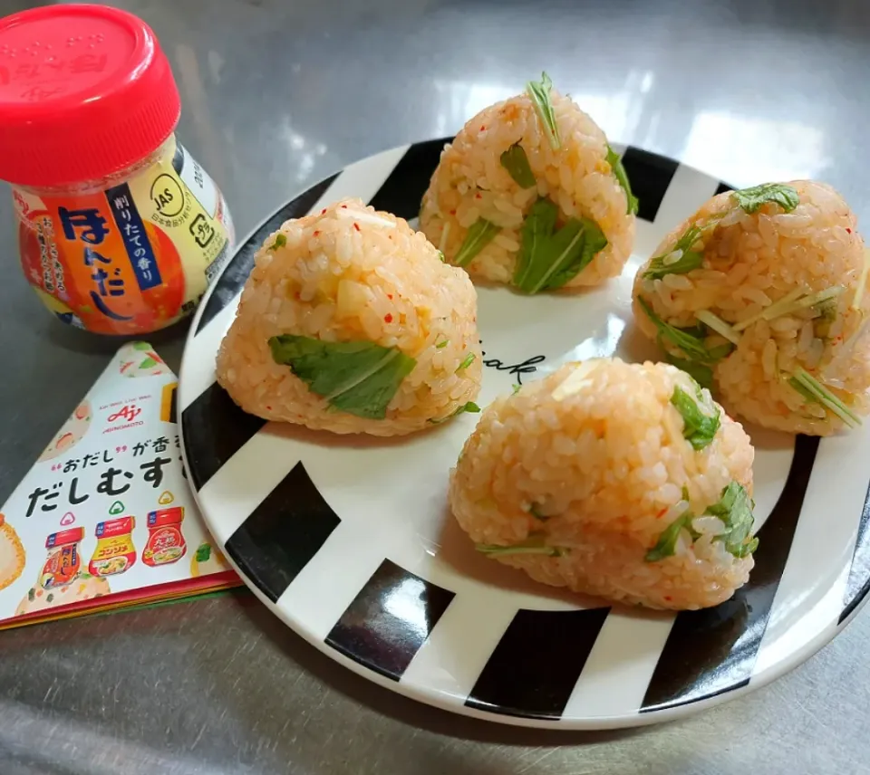 キムチと水菜のおにぎり🍙|☆ちび☆さん